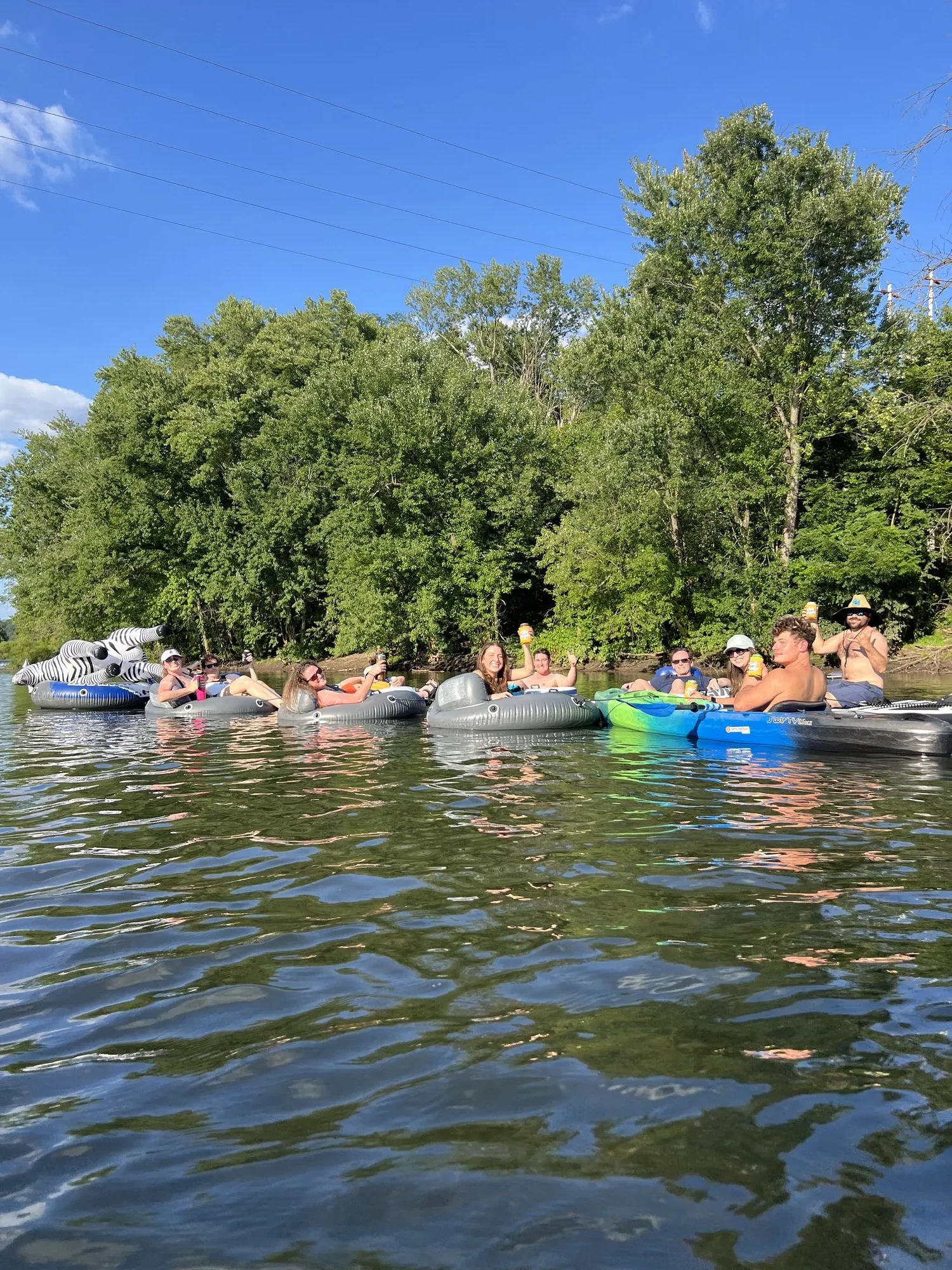 Creek floating scene
